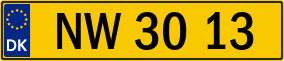 Trailer License Plate